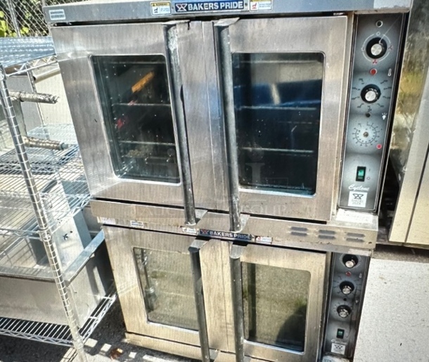 Bakers Pride Electric Full Size Convection Oven With 3 Racks. 208 Volt. 1/3 Phase. Model# 454BCOE. 38X38X28. $5367.45 Each. 2XBID - Image 1 of 2