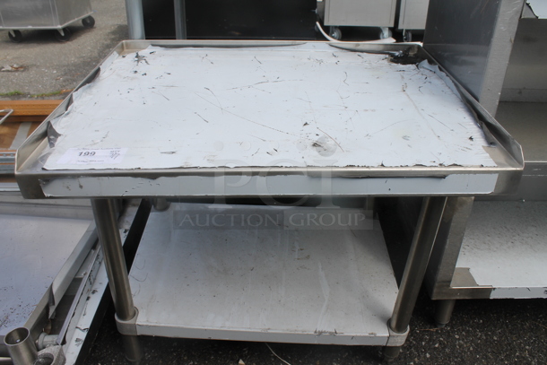 BRAND NEW SCRATCH AND DENT! Stainless Steel Commercial Equipment Stand w/ Under Shelf. - Image 1 of 3