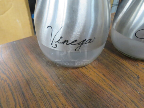 NEW Stainless Steel Vinegar/Oil Bottle. 2XBID - Image 2 of 3
