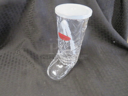 One Case Of 20 Poly Boot Mugs.