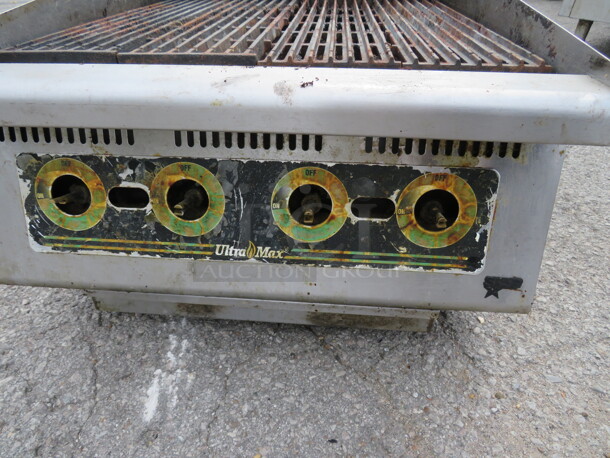 One Star Ultra Max Natural Gas Charbroiler. No Knobs. 24X36X16 - Image 2 of 3