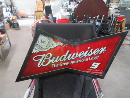 One Bud Racing #9 Kasey Kahne Framed Mirror. 36X18
