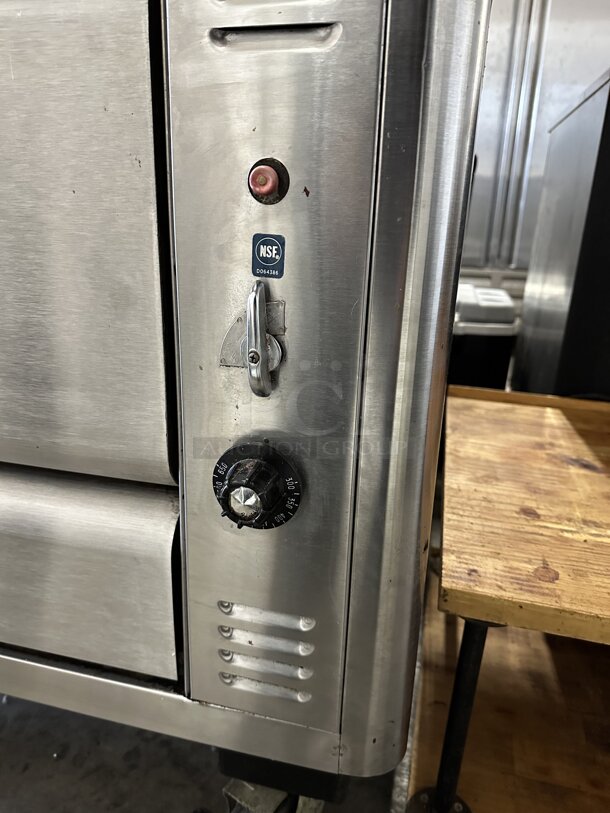 2 2017 Blodgett 1048B Stainless Steel Commercial Natural Gas Powered Single Deck Pizza Ovens w/ Cooking Stones. 2 Times Your Bid! - Image 5 of 12
