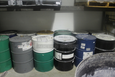 ALL ONE MONEY! Lot of 12 Barrels and Cardboard. BUYER MUST REMOVE.