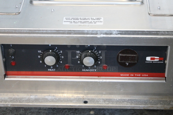 LIKE NEW! Carter Hoffmann HL2-18-91 Metal Commercial Heated Holding Cabinet on Commercial Casters. 120 Volts, 1 Phase. Tested and Working! - Image 3 of 4