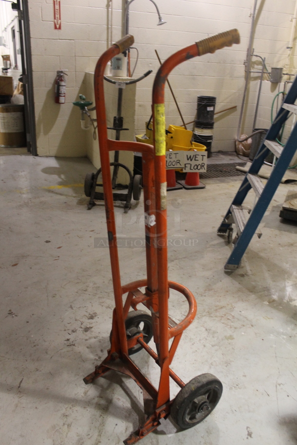 Orange Metal Drum Truck for Barrels - Image 3 of 3