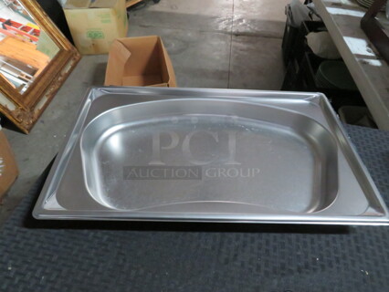 One NEW Vollrath Full Size 2.5 Inch Deep Super Shape Stainless Steel Kidney  Shaped Food Pan. #3101120. $49.23