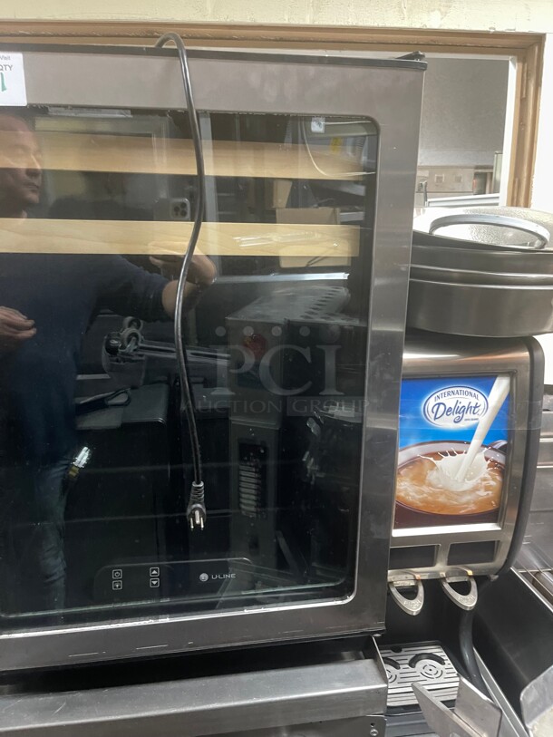 U-line 1175BEVS00 1000 Series
24 inch  Beverage Center with Dual Cooling Zones, 2 Beech-Trimmed Wine Racks, 2 Glass Shelves, Touch Pad Digital Controls and Glass Door 115 Volt NSF Tesed and Not getting Cold! - Image 3 of 8