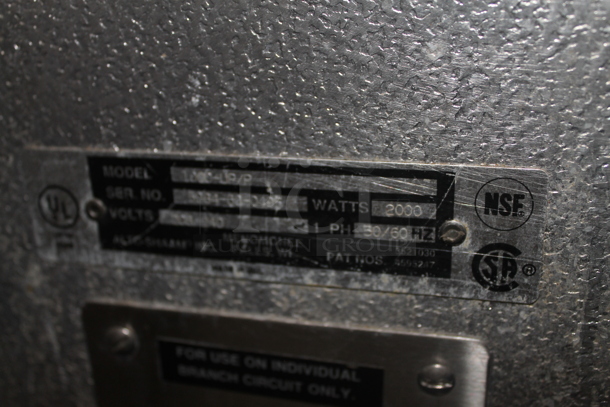 Alto Shaam Commercial Stainless Steel Double Deck Halo Heat Holding Cabinet With Pan Racks On Commercial Casters. 250 Volts - Image 6 of 6