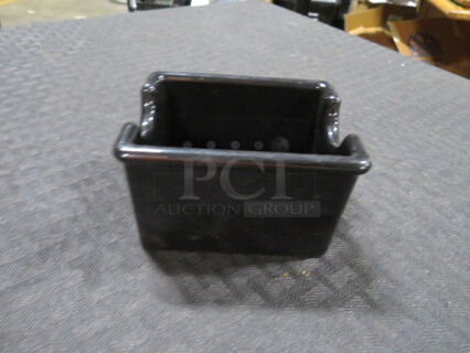 One Lot Of 9 Black Poly Sugar Pack Holders.