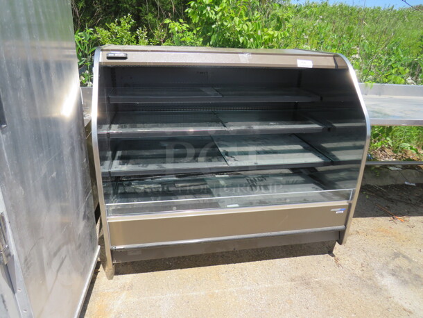 One Barker Refrigerated Display Case With 2 Shelves. #4493584. 58X41X52 - Image 3 of 3