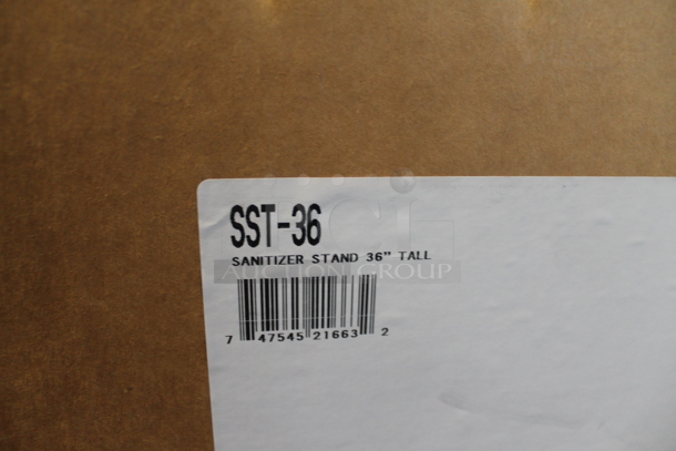 24 BRAND NEW WITH BOX! Advance Tabco SST-36 36" Tall Sanitizer Stand. 24 Times Your Bid!  - Image 2 of 5