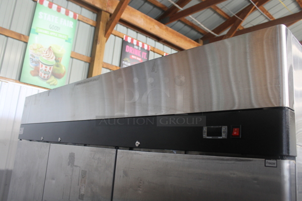 2017 Atosa MBF8003 Stainless Steel Commercial 3 Door Reach In Freezer w/ Poly Coated Racks. 115/208-230 Volts, 1 Phase. - Image 2 of 7