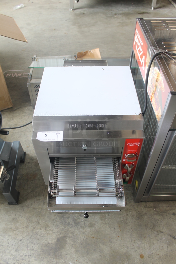 BRAND NEW! Avantco TT-P11-120 177CVROV10RA Stainless Steel Commercial Countertop Conveyor Oven. 120 Volts, 1 Phase. Tested and Working! - Image 1 of 6