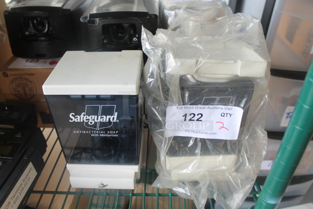 2 Poly Wall Mount Soap Dispensers. 2 Times Your Bid! - Image 1 of 4