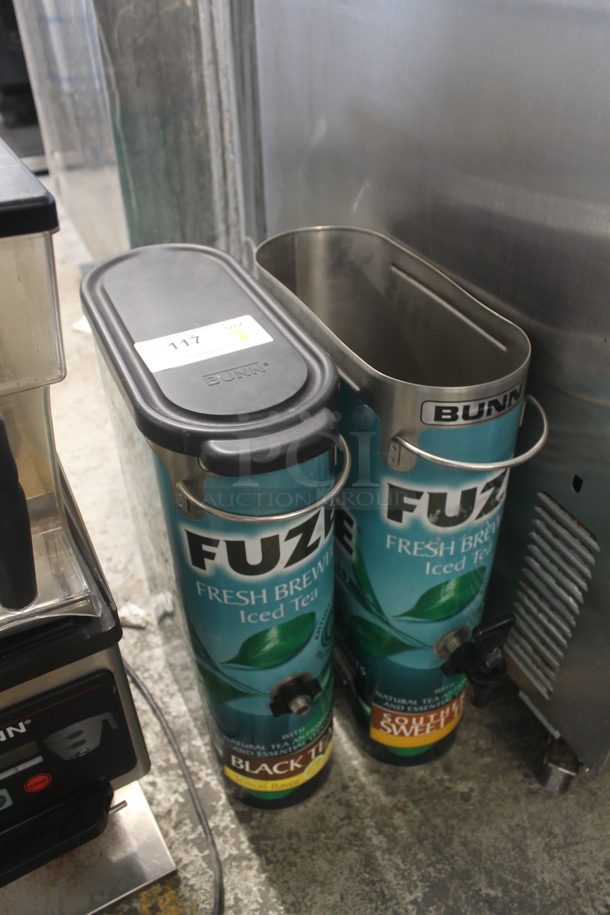 2 Bunn Stainless Steel Beverage Dispensers With 1 Black Lid. 2 Times Your Bid!  - Image 2 of 2