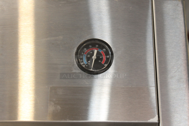 2013 True TG2R-2S ENERGY STAR Stainless Steel Commercial 2 Door Reach In Cooler w/ Poly Coated Racks on Commercial Casters. 115 Volts, 1 Phase. Tested and Working! - Image 5 of 8