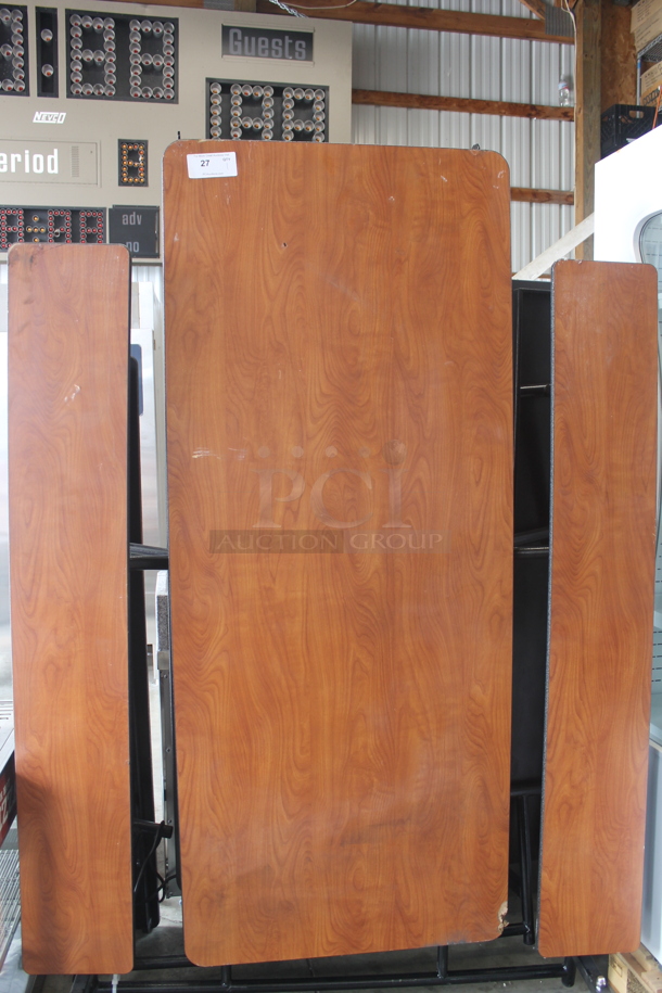 BRAND NEW SCRATCH AND DENT! National Public Seating MTFB12 12 Foot Mobile Cafeteria Table with MDF Core. - Image 2 of 5