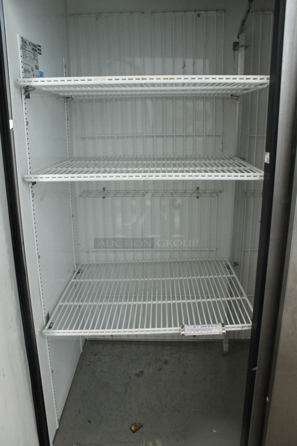2013 True T-49F ENERGY STAR Stainless Steel Commercial 2 Door Reach In Freezer w/ Poly Coated Racks on Commercial Casters. 115 Volts, 1 Phase. Tested and Powers On But Does Not Get Cold - Image 2 of 8