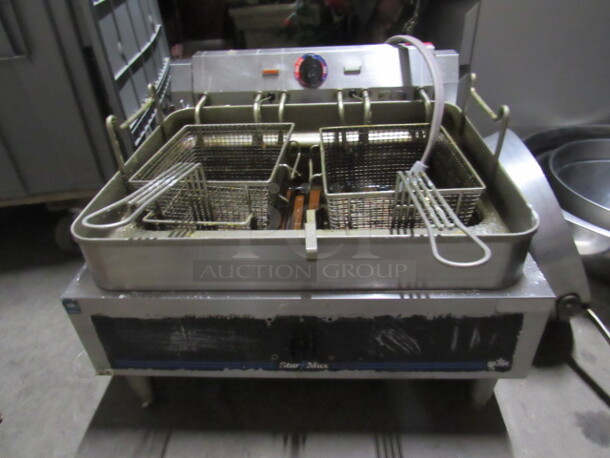One Star Max Double Basket Table Top Electric Deep Fryer. 208/240 Volt. 1 Phase. 24X24X16. $3652.00