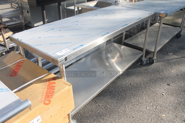 BRAND NEW! Vollrath Commercial Stainless Steel Work Table With Undershelf On Commercial Casters. - Image 2 of 4