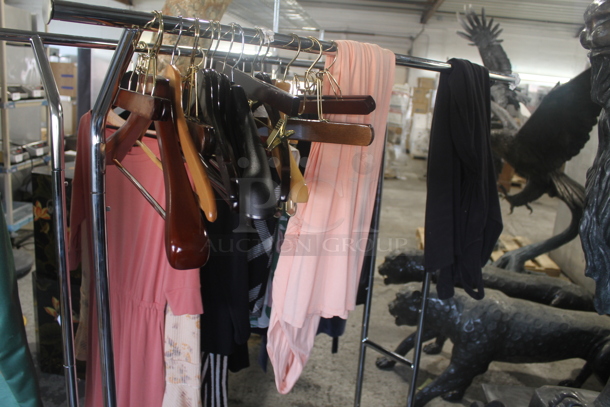 ALL ONE MONEY! Lot of Various Designer Clothes Including Dress and Jackets on Metal Clothing Rack! - Image 4 of 12