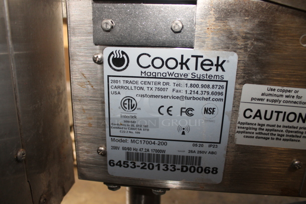 2020 CookTek MC17004-200 Stainless Steel Commercial Countertop Electric Powered 4 Burner Range. 208 Volts. See Pictures For Damaged Rangetop. - Image 7 of 7