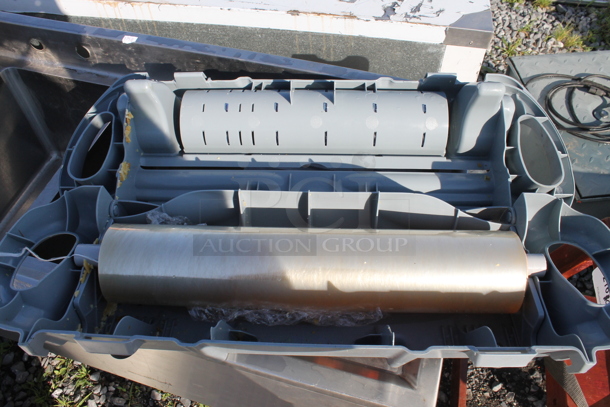 San Jamar Saf-T-Wrap Gray Poly Plastic Wrap Holder. - Image 3 of 3