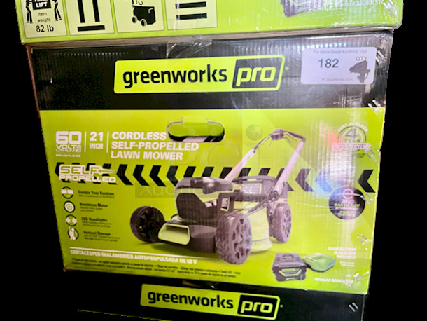 Greenworks Pro 60V 21" Cordless Self-Propelled Lawn Mower w/ 4-in-1 Mowing Capability & Dual-Port Automatic Battery Switchover. Includes Battery & Charger 4x Your Bid - Image 4 of 12