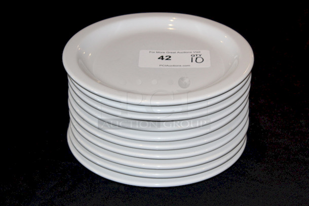 BEAUTIFUL! Crestware CM46 China Model Dover 10 1/4" Plate, Bone white.
10x your Bid 
 - Image 2 of 2