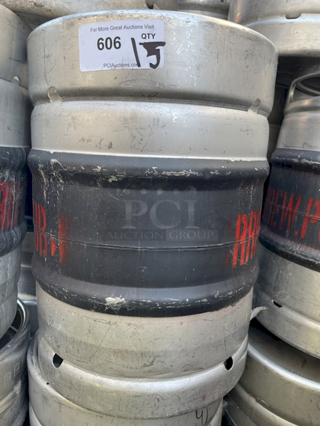 ?50 Liter Sanke Kegs, Stainless Steel? 50 Liter = 13.2 gallons = 105 pints = 140 12oz bottles. 15x Your Bid