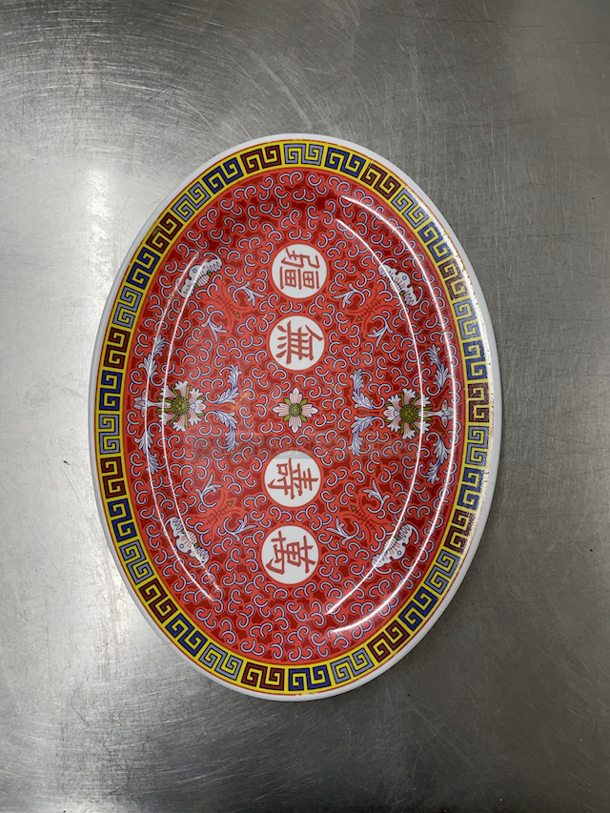 10 Inch Oval Platter, Melamine. 8x Your Bid - Image 1 of 2