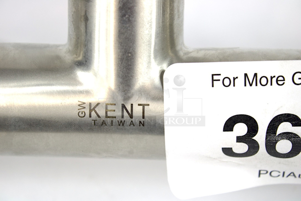 NEW/NEVER USED GW Kent & Glacier Tanks 3 Port Manifold With Pressure Gauge, 3/8” Ball Valve For Gas Inlet & Butterfly Valve - Tri Clamp 1.5 in. - Pull Handle - 12 Position For Optimal Control Of Water Flow.  - Image 3 of 8