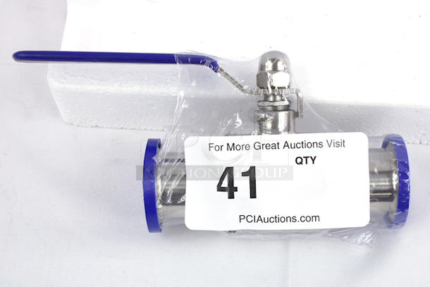 NEW/NEVER USED Glacier Tanks 1-1/2” Tri Clamp Connected Non-Encapsulated Ball Valve, Stainless Steel Construction, Offers Full Port Unobstructed Flow - Capable Of 250 PSI. - Image 5 of 5