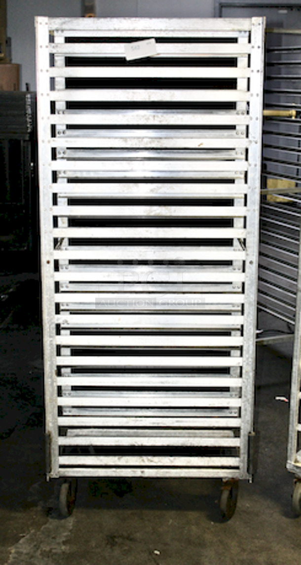 Sheet Pan/Bun Rack on Commercial Casters, 20 Pan.
27x24x70