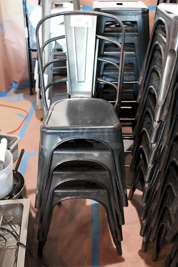 FDW Restaurant Dining Chairs, Indoor/Outdoor, Metal, 18 Inch Seat Height. 4x Your Bid - Image 6 of 6