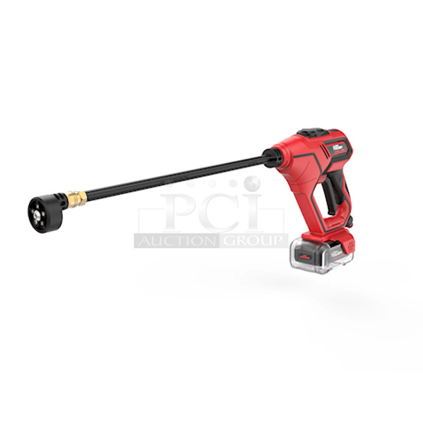 Hyper Tough HT19-401-003-25 20V Max Cordless 320 PSI Portable Power Cleaner. Pull Water From Any Fresh Water Source With 20ft Hose Or Use Quick House Connection In The Yard.  - Image 4 of 5