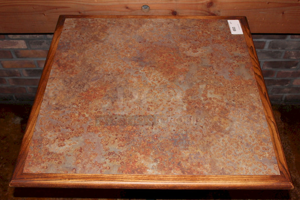 AMAZING! Wood Table With Base.
34x34x30 - Image 6 of 8