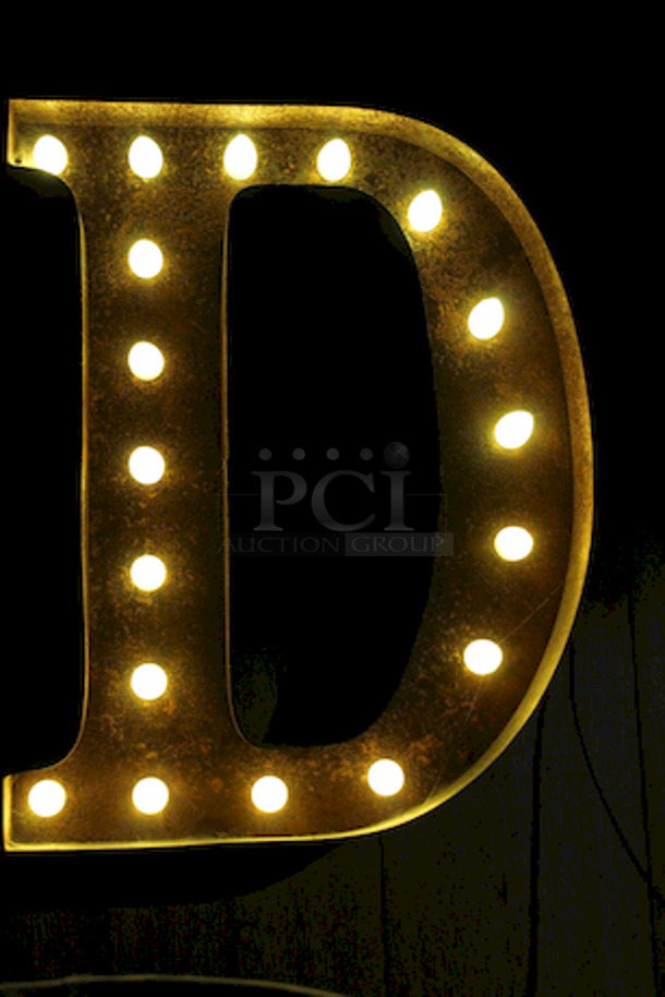 Illuminated Letter "D".
18x4x24 - Image 2 of 2