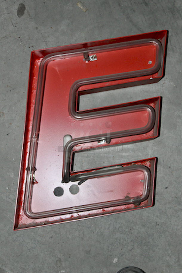 NEON! Red Letter "E" 16x3x12 - Image 1 of 1