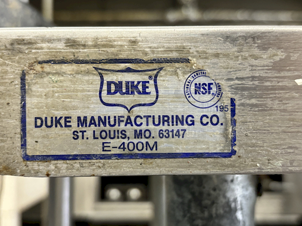 5ft Duke E-400M Stainless Steel Work Table With Under-shelf. 60x29-1/2x35 - Image 4 of 4