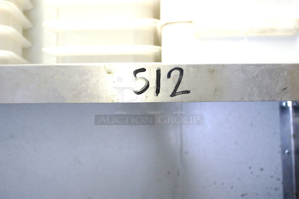 SCORE! Regency  600WS1248 18 Gauge Stainless Steel 12" x 48" Solid Wall Shelf - Image 5 of 5