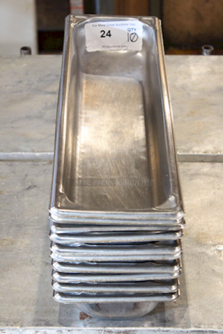 SWEET! Vollrath 30522 Super Pan V® 1/2 Size Long 2 1/2" Deep Anti-Jam Stainless Steel Steam Table / Hotel Pan - 22 Gauge.
21x6-1/2x2-1/2
10x Your Bid
