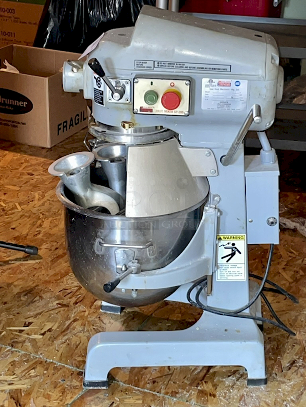 SWEET! Spar Mixer 200-J 20qt Planetary Mixer. 110V 60Hz 10amp 1phase 1/2hp - Image 6 of 7