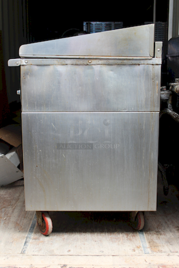 NEW! Montague Legend UF-36R Heavy-Duty Gas Underfired Broiler – Radiant Style Range With Cabinet Base On Commercial Casters - Image 6 of 8