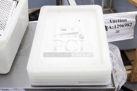 Cambro 1218CP148 White 18" x 12" Poly Flat Lid for Food Storage Box. 9x Your Bid 