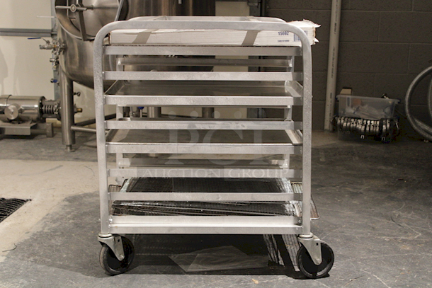 SWEET DEAL! Channel 430A 8 Pan Aluminum End Load Undercounter Sheet / Bun Pan Rack - Assembled, On Commercial Casters + Package Of ProPan Quilon-Coated Grease Pan Liners For Full Size Pans
