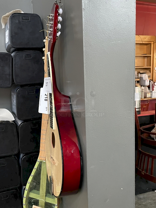 NICE! Flat Back, Bent Top Mandolin. Crack at the base of the Neck.  - Image 2 of 3