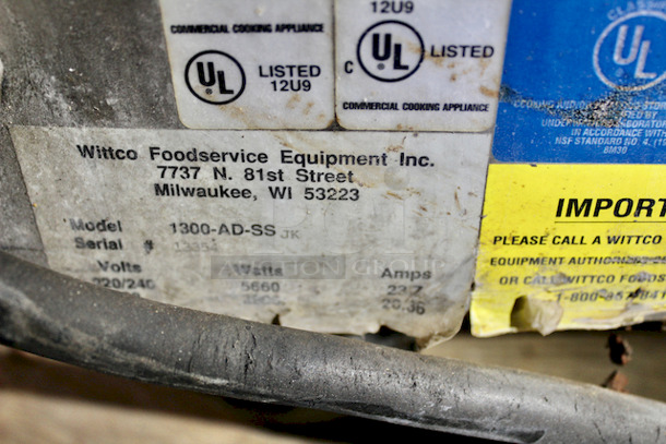 BEAUTIFUL! Wittco Food Service Equipment 1300-AD-SS Split Service Cook and Hold On Commercial Casters. 22-1/4x30-3/4x78 - Image 6 of 7