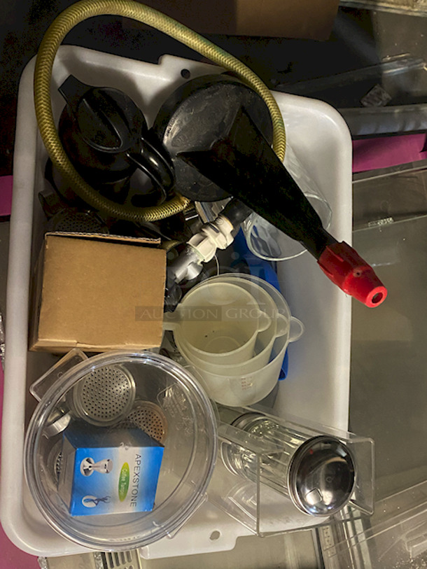 ALL FOR ONE! $400+ In Value.  Includes a Vitamix Commercial 1442 Blender Container Rinser 64 ounce Blender Container Base Spray Head and Various Small Wares. 